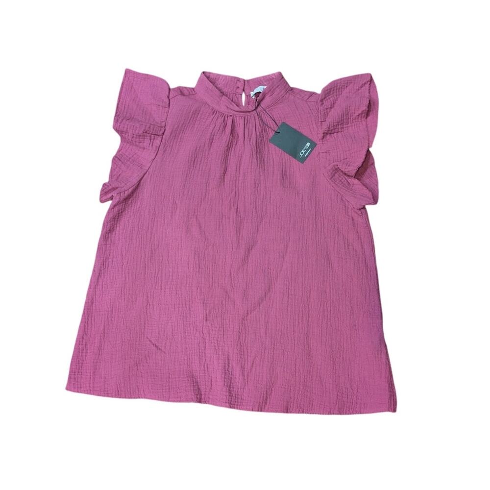 NWT Joe’s Cotton Gauze Flutter Sleeve Top in Rose-Size XS - Picture 5 of 5